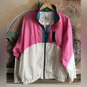 NWT 90s Vintage G.A.S Zeller’s Windbreaker Zip-up Jacket Size large